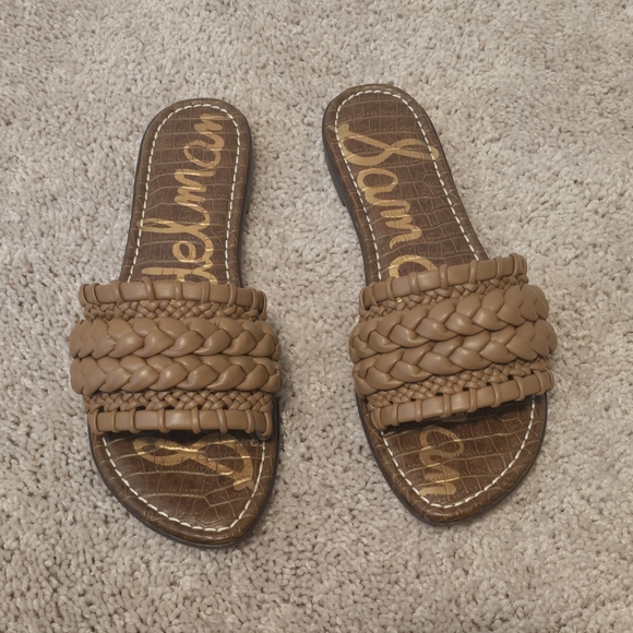 Sam Edelmam Giada Slide Braided Brown Women Size 11 NEW - Picture 1 of 4